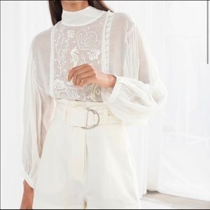 & Other Stories linen seahorse blouse